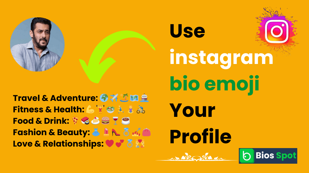 Use instagram bio emoji