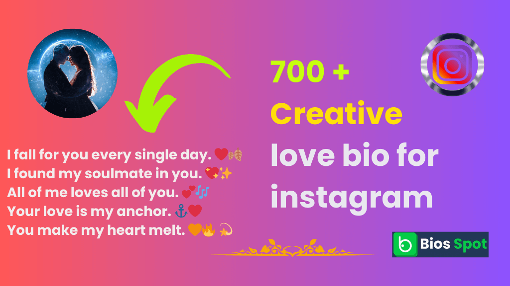 love bio for instagram