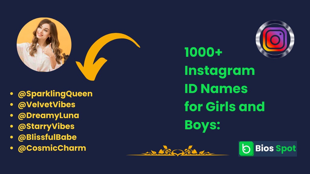 1000+ Instagram ID Names for Girls and Boys